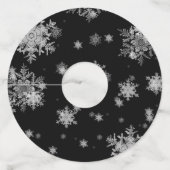 クリスマスビレッジワイングラスラベル ワイングラスタグ (裏面)