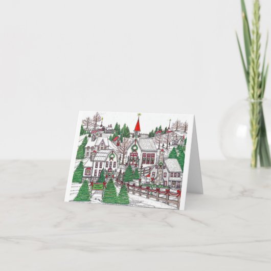 クリスマスビレッジ小型カード カード (正面)