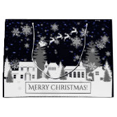 クリスマスビレッジ抱き枕 ラージペーパーバッグ (正面)