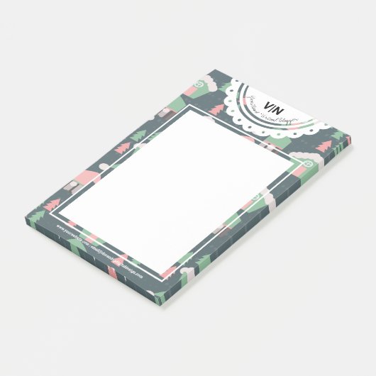 クリスマスビレッジ格言レースイニシャルビジネス ポストイット (アングル)