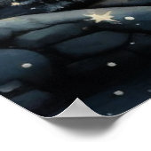 クリスマスビレッジ装飾イラストレーション ポスター (角)