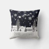 クリスマスビレッジ装飾用クッション クッション (裏面)