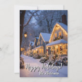 クリスマスビレッジ4, ホリデーシーズンおめでとう, クリスマスカード 招待状 (正面)