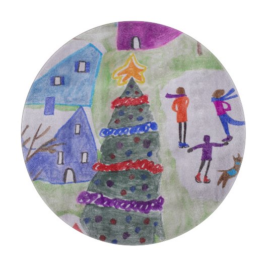 クリスマスビレッジ カッティングボード (正面)