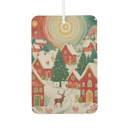 クリスマスビレッジ カーエアーフレッシュナー (正面)