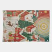 クリスマスビレッジ キッチンタオル (横)