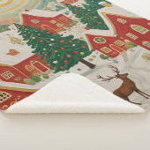 クリスマスビレッジ シェルパブランケット (3/4)