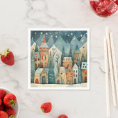 クリスマスビレッジ スタンダードカクテルナプキン (インサイチュ)