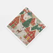クリスマスビレッジ スタンダードランチョンナプキン (角)