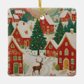 クリスマスビレッジ セラミックオーナメント (正面)