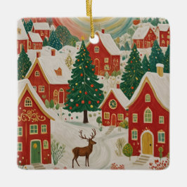 クリスマスビレッジ セラミックオーナメント