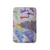 クリスマスビレッジ バスマット (正面縦)