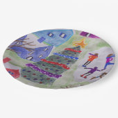 クリスマスビレッジ ペーパープレート (アングル)