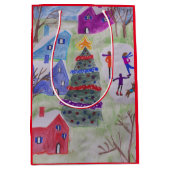 クリスマスビレッジ ミディアムペーパーバッグ (正面)