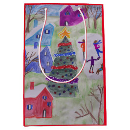 クリスマスビレッジ ミディアムペーパーバッグ