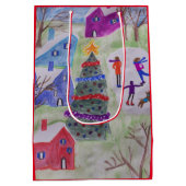 クリスマスビレッジ ミディアムペーパーバッグ (裏面)