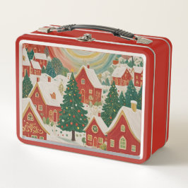 クリスマスビレッジ メタルランチボックス