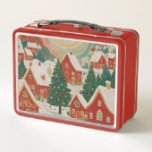 クリスマスビレッジ メタルランチボックス (裏面)