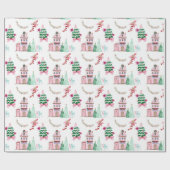 クリスマスビレッジ ラッピングペーパー (フラット)