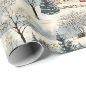 クリスマスビレッジ ラッピングペーパー (ロールコーナー)