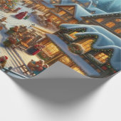 クリスマスビレッジ ラッピングペーパー (角)