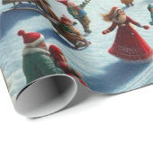 クリスマスビレッジ ラッピングペーパー (ロールコーナー)