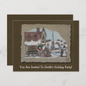 クリスマスビレッジ 招待状 (正面/裏面)