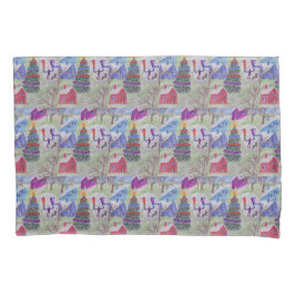 クリスマスビレッジ 枕カバー