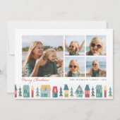 クリスマスビレッジ | 5フォトコラージュ シーズンカード (正面)