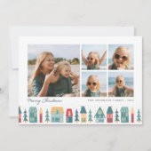 クリスマスビレッジ | 5フォトコラージュ シーズンカード (正面)