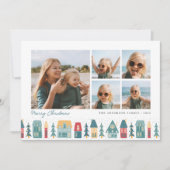 クリスマスビレッジ | 5フォトコラージュ シーズンカード (正面)