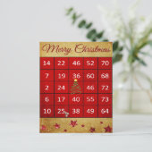 クリスマスビンゴエフェメラスクラップブック紙 (スタンド正面)