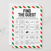 クリスマスビンゴゲームを見つける シーズンカード (正面)