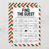 クリスマスビンゴゲームを見つける シーズンカード (正面/裏面)