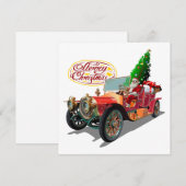 クリスマスビンテージ車 シーズンカード (正面/裏面)