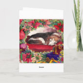 クリスマスビーグルスリーピーコージーパピー シーズンカード (裏面)