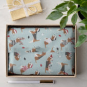 クリスマスビーグルズブルー 薄葉紙 (ギフト)