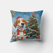 クリスマスビーグル犬 クッション (裏面)