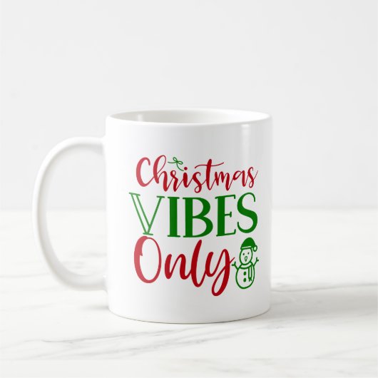 クリスマスビーズオンリーマグカップ コーヒーマグカップ (左)