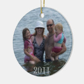 クリスマスビーチの2011家族 セラミックオーナメント (左)