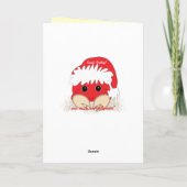 クリスマスビーチカニのカスタマイズ可能なクリスマスカード シーズンカード (裏面)