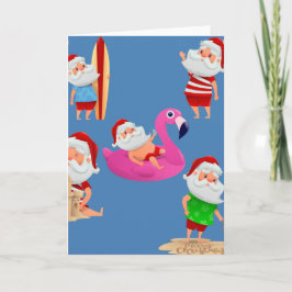 クリスマスビーチサンタクロースバケーション 招待状