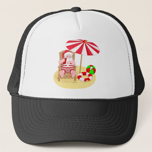 クリスマスビーチサンタ キャップ (正面)