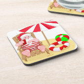 クリスマスビーチサンタ コースター (左側)