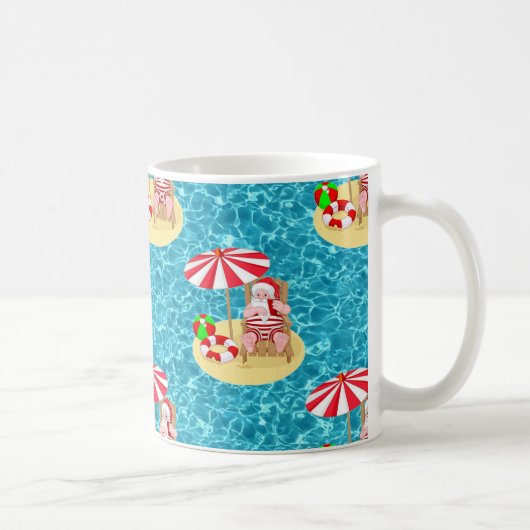 クリスマスビーチサンタ コーヒーマグカップ (右)