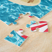 クリスマスビーチサンタ ジグソーパズル (側面)