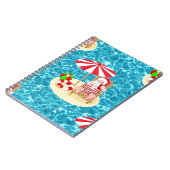 クリスマスビーチサンタ ノートブック (左側)