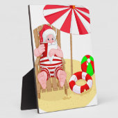 クリスマスビーチサンタ フォトプラーク (側面)