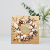 クリスマスビーチシーシェルズパインコーン海藻 シーズンカード (スタンド正面)
