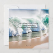 クリスマスビーチシーシェルズパインコーン海藻 シーズンカード (裏面)